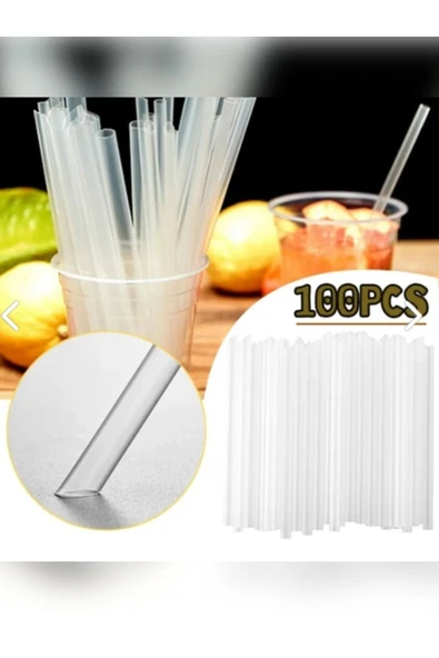 Ethex Bubble Tea Pipet 100lü 22 Cm Kalın Pipet - 4