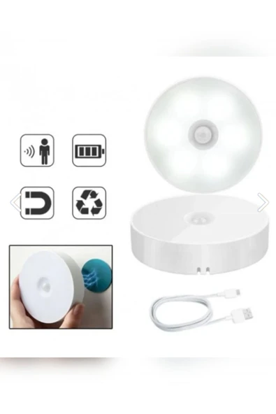 Ethex LEDLINE Hareket Sensörlü Usb Şarjlı Led Işık Aydınlatma Lamba Mutfak Salon Merdiven Yatak Odası - 4