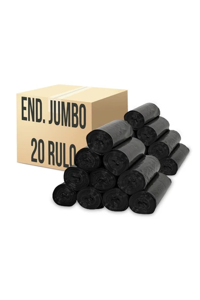 AKSOY Jumbo Ekstra Dayanıklı Çöp Torbası 80 X 110 Cm 20 Rulo