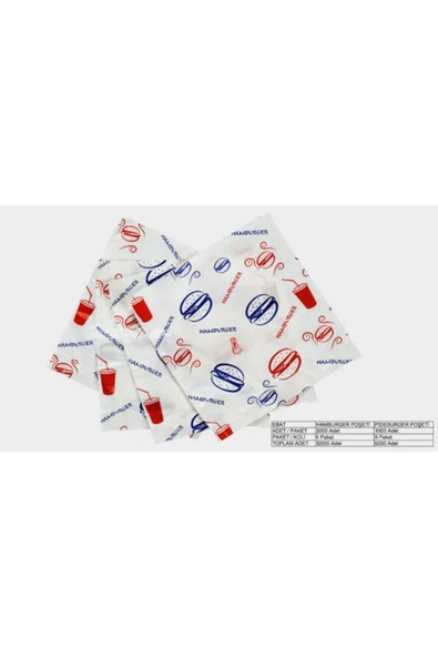 Bursa Plastik Bursaplastik Hamburger Poşeti 2000 Adet - 2