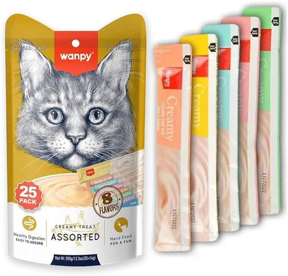 Wanpy Krema Kedi Ödülü 25x14 gr