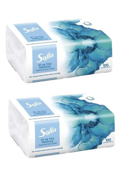Sofia El Ve Yüz Havlusu 100'lü X 2 Adet - 2