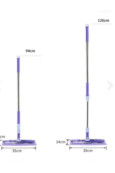 Ethex Mandallı Mikrofiber Sihirli Mop+ Yedek (Yüzey Temizleyici  Mendil) Uyumlu - 3