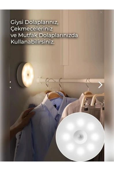 Ethex LEDLINE Hareket Sensörlü Usb Şarjlı Led Işık Aydınlatma Lamba Mutfak Salon Merdiven Yatak Odası - 5
