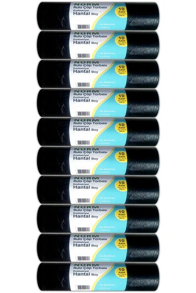 Naksan Plastik Endüstriyel Hantal Boy Çöp Poşeti 10 Paket 100x150 600 Gr Siyah 6 Kg - 2
