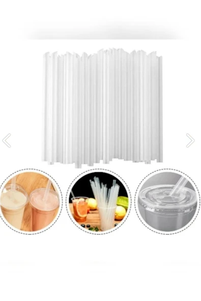 Ethex Bubble Tea Pipet 100lü 22 Cm Kalın Pipet - 2