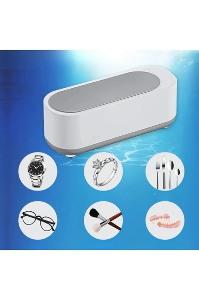 Ultrasonik Temizleyici Cihaz Takı Saat Gözlük Lens Küpe Kolye Makyaj Fırçası Temizleme Makinesi - 4