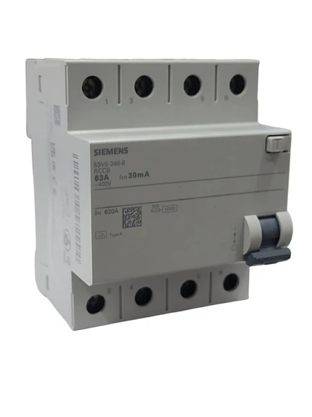 Siemens 4x63A 30mA Kaçak Akım Rölesi