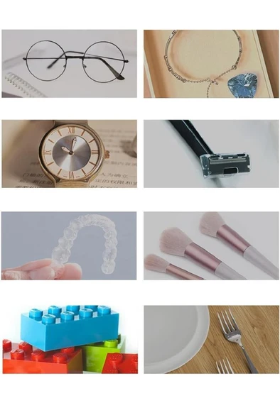 Ultrasonik Temizleyici Cihaz Takı Saat Gözlük Lens Küpe Kolye Makyaj Fırçası Temizleme Makinesi - 8