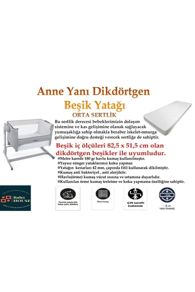 Bebek Beşik Park Sünger Yatak 40x80x8 - Resim 7