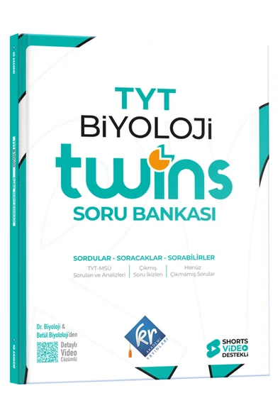 TYT Twins Biyoloji Soru Bankası KR Akademi Yayınları