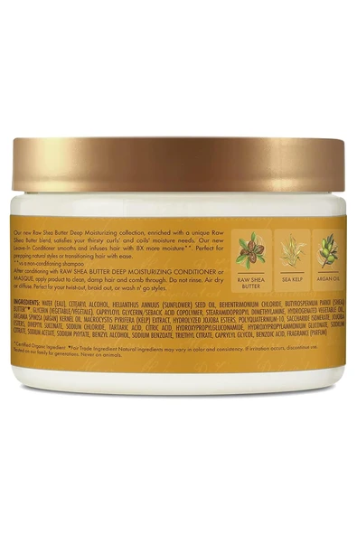 Shea Moisture Raw Shea Butter Nemlendirici Durulanmayan Saç Kremi 340ML - 2