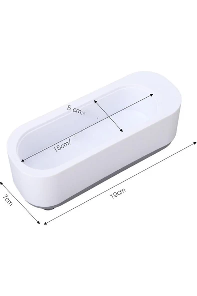 Ultrasonik Temizleyici Cihaz Takı Saat Gözlük Lens Küpe Kolye Makyaj Fırçası Temizleme Makinesi - 5