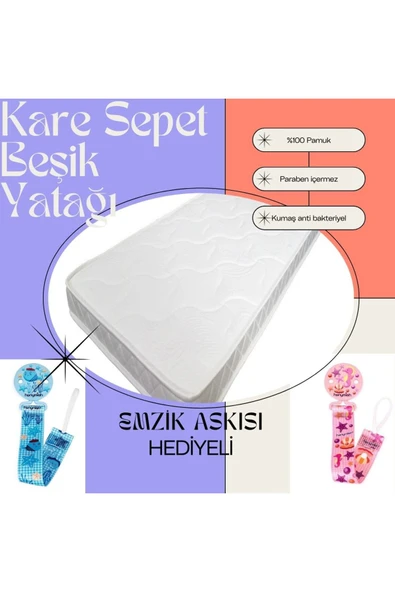 Bebek Beşik Park Sünger Yatak 40x80x8 ürün görseli