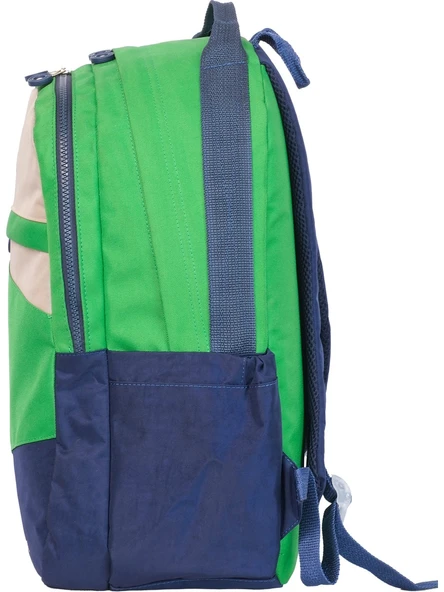 United Colors Of Benetton. Color Blocking Lacivert-Yeşil Erkek Çocuk Sırt Çantası 13113 - 3