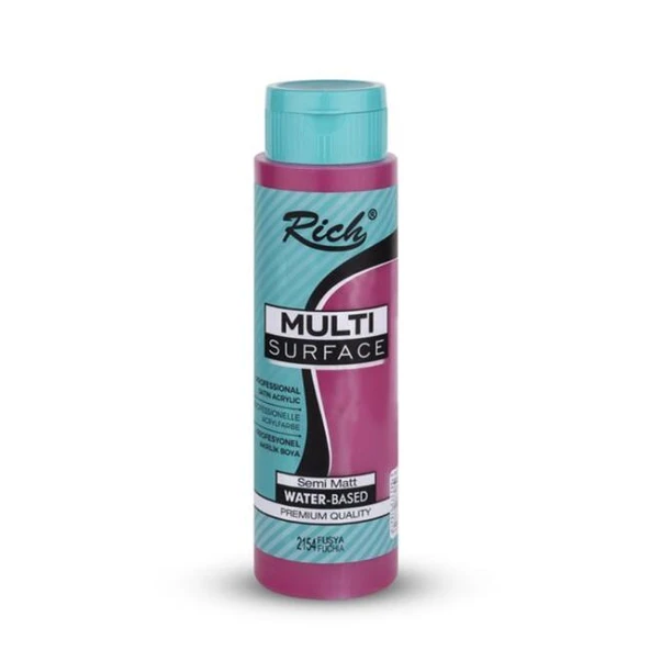 Rich Multi Surface Akrilik Boya 500 ml 2154 Fuşya ürün görseli 1
