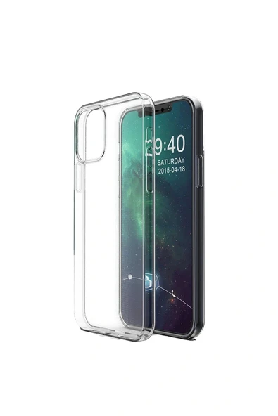 iPhone 12 Pro Max Uyumlu Kılıf Lüx Şeffaf Silikon Kapak - 4