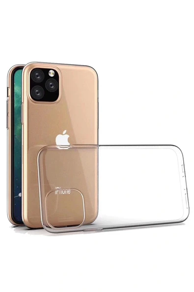 Apple iPhone 11 Uyumlu Kılıf Lüx Şeffaf Silikon Kapak