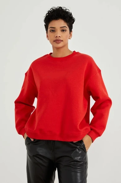 PaulMark Kadın Sweat Kırmızı