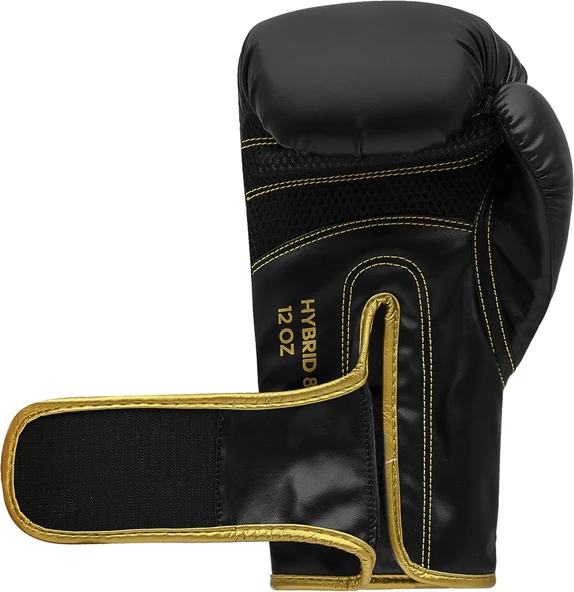 Adidas  ADIH80 Hybrid 80 Boks Eldiveni Kick Boks Eldiveni Siyah Altın - 7