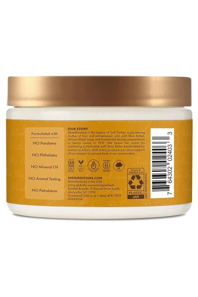 Shea Moisture Raw Shea Butter Nemlendirici Bukle Belirginleştirici Durulanmayan Saç Kremi 326GR - 2
