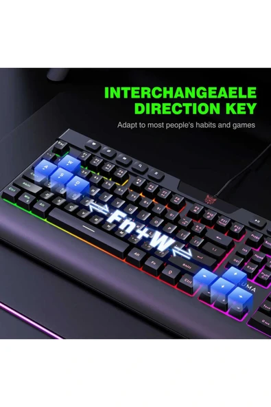 Onikuma G21 Rgb Oyuncu Klavye Mouse Seti - 3