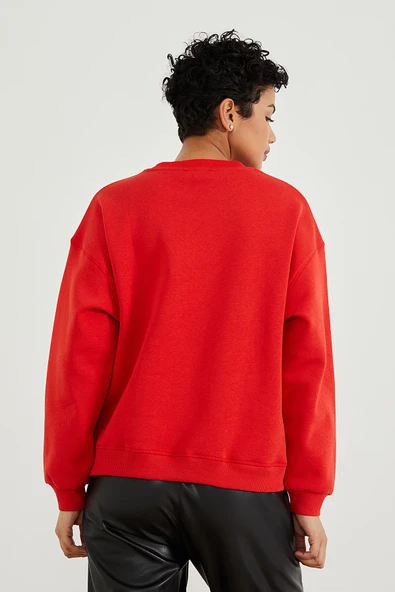 PaulMark Kadın Sweat Kırmızı - 2