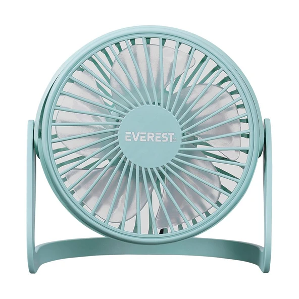 Everest EFN-505 Masaüstü Turkuaz Usb Fan (145mmx141mmx105 mm)