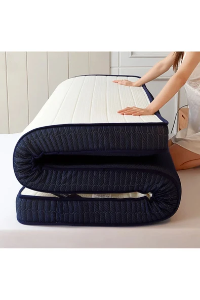 Katlanabilir Çift Kişilik Yer Yatağı 10cm Sünger Yatak Fonksiyonel - 3