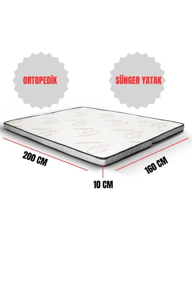 Divan Hemnes Uyumlu Katlanır Ortopedik Bamboo Sünger Yatak Yeni Ürün - 2