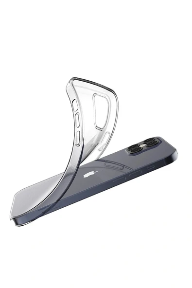 iPhone 12 Pro Max Uyumlu Kılıf Lüx Şeffaf Silikon Kapak - 2