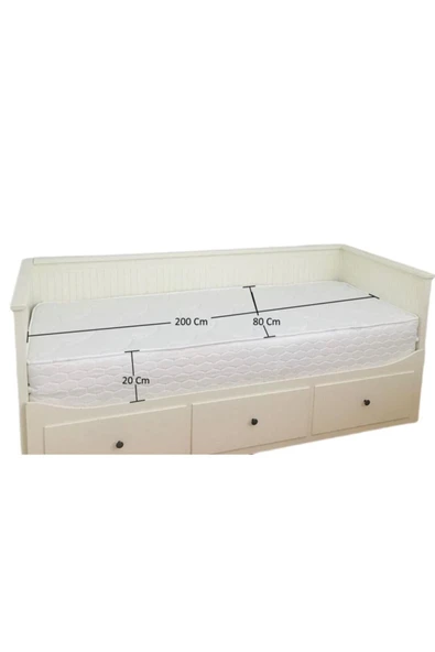 Han Yatakkatlanır Ikea Divan Uyumlu 160x200x10 Cm Sünger Yaysız Yatak - 6