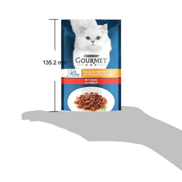 Gourmet Perle Parça Etli Izgara Sığır Etli Yetişkin Kedi Konservesi 85 gr - 3