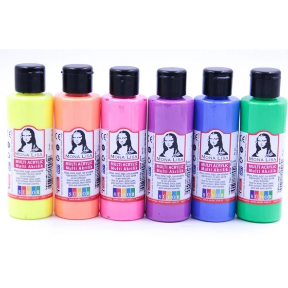 Mona Lisa Akrilik Boya Multi Fosforlu 6x70 ML SD1006F