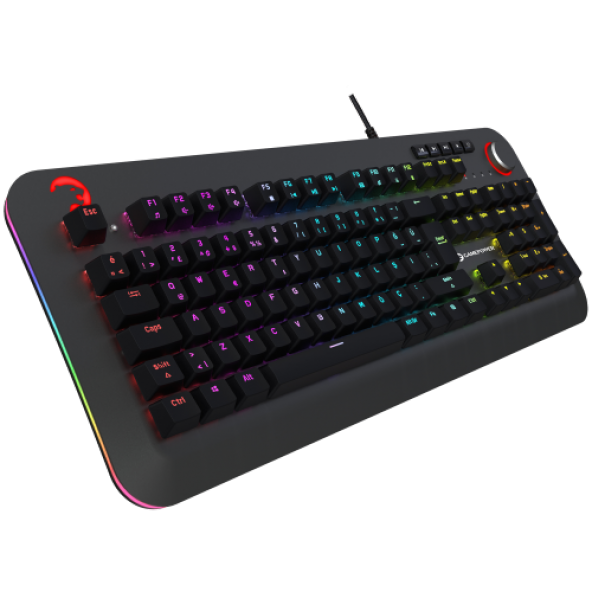 GamePower Starscream RGB Turuncu Switch Türkçe Q USB Suya Dayanıklı Optik Mekanik Gaming Klavye - 4