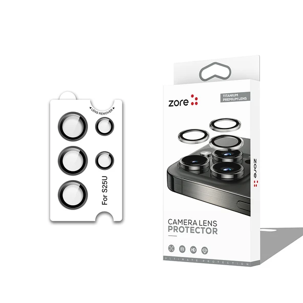 Galaxy S25 Ultra CL-12 Premium Safir Parmak İzi Bırakmayan Anti-Reflective Kamera Lens Koruyucu - 6