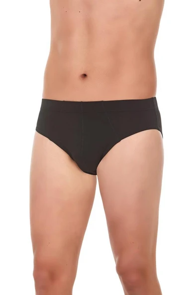 3 Adet Yıldız Erkek Bambu Slip Külot Siyah 396