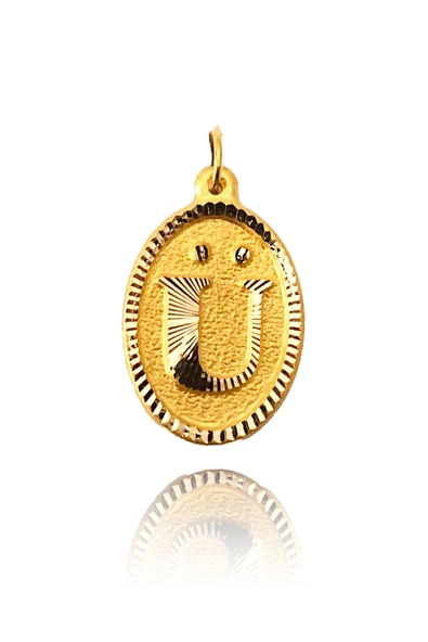 0.25 Gram 14 Ayar Altın Harf Kolye ucu