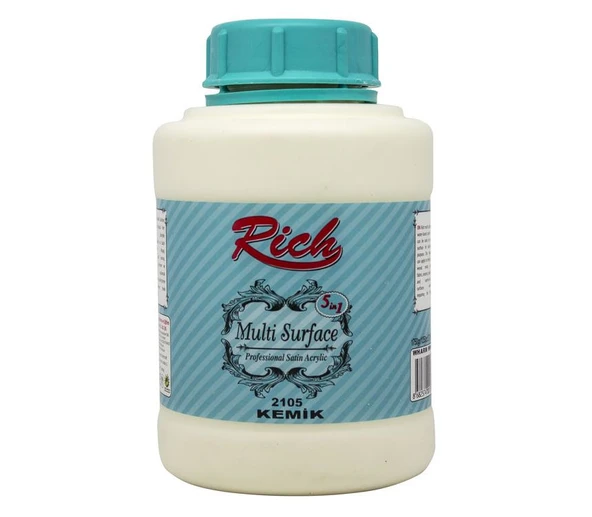 Rich Multi Surface Akrilik Boya 1750 gr Kemik 2105 ürün görseli 1