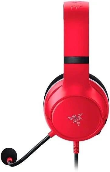 Razer Essential Duo Paketi Xbox için - Xbox Kontrol Cihazları için Kablolu Kulaklık ve Hızlı Şarj Cihazı (Xbox için Kaira X, Triforce 50mm Sürücü, HyperClear Kardioid Mikrofon) Kırmızı - 2