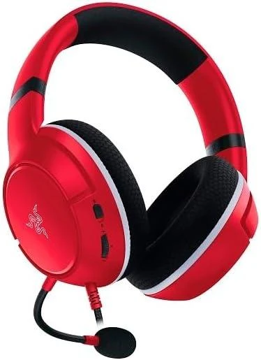 Razer Essential Duo Paketi Xbox için - Xbox Kontrol Cihazları için Kablolu Kulaklık ve Hızlı Şarj Cihazı (Xbox için Kaira X, Triforce 50mm Sürücü, HyperClear Kardioid Mikrofon) Kırmızı - 3