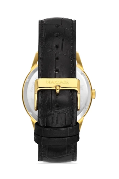 Safir Camlı Kurmalı Alman Üretimi Klasik Erkek Kol Saati - Resim 3