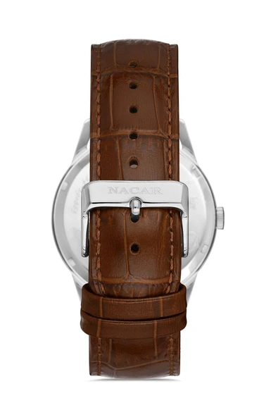 Safir Camlı Kurmalı Alman Üretimi Klasik Erkek Kol Saati - Resim 3