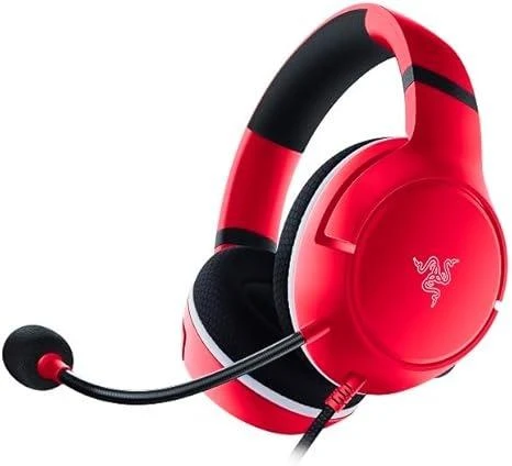 Razer Essential Duo Paketi Xbox için - Xbox Kontrol Cihazları için Kablolu Kulaklık ve Hızlı Şarj Cihazı (Xbox için Kaira X, Triforce 50mm Sürücü, HyperClear Kardioid Mikrofon) Kırmızı - 4