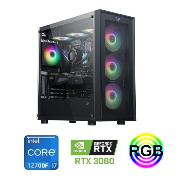 İNTEL İ7 12700F RTX3060 16G 500GB SSD OYUN BİLGİSAYARI