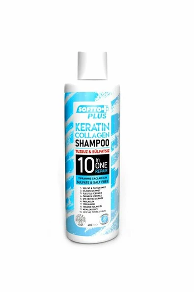 SOFTTO PLUS KERATİN COLLAGEN TUZSUZ ŞAMPUAN 400 ML