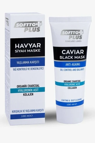 SOFTTO PLUS HAVYAR SİYAH MASKE 100 ML