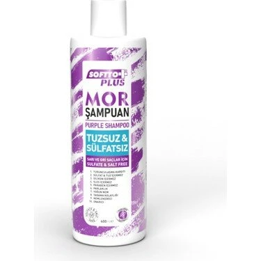 SOFTTO PLUS MOR ŞAMPUAN 400 ML