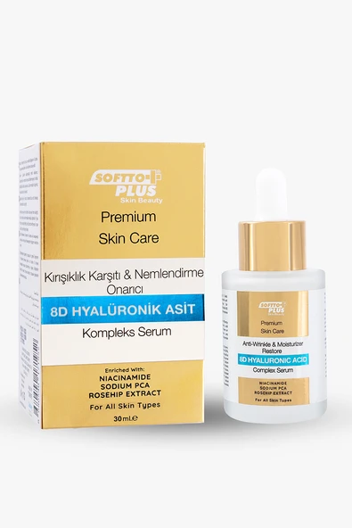 SOFTTO PLUS 8D HYALÜRONİK ASİT KOMPLEKS SERUM 30ML ürün görseli 1