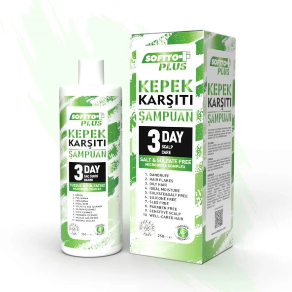 SOFTTO PLUS KEPEK KARŞITI ŞAMPUAN 250 ML - 1